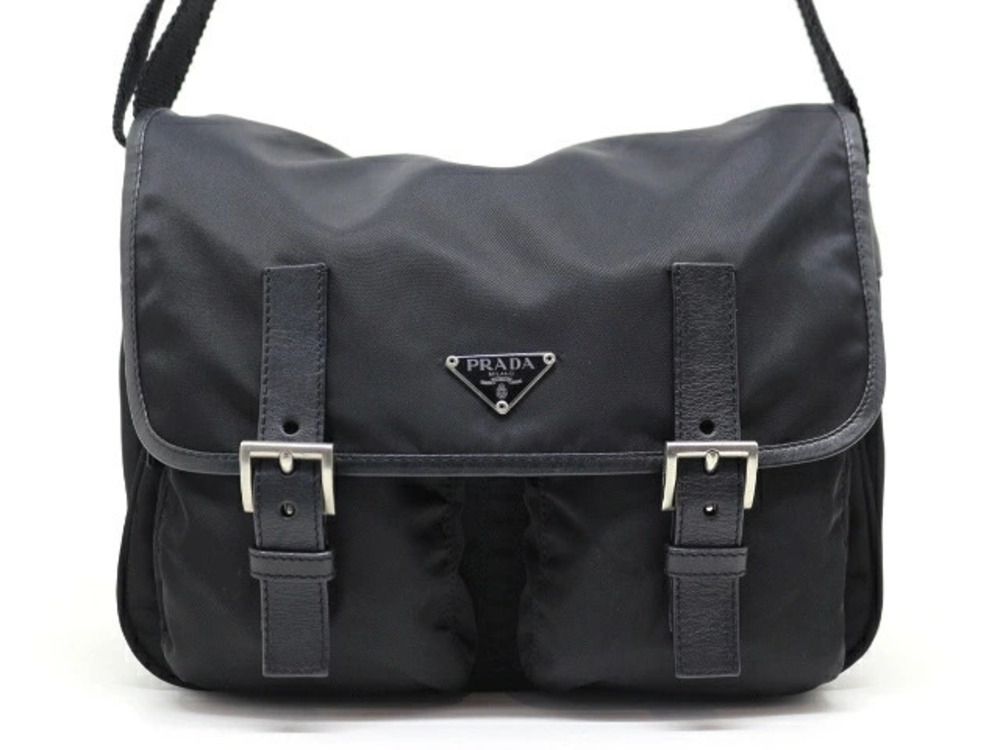 Prada Bag Shoulder Calf Black